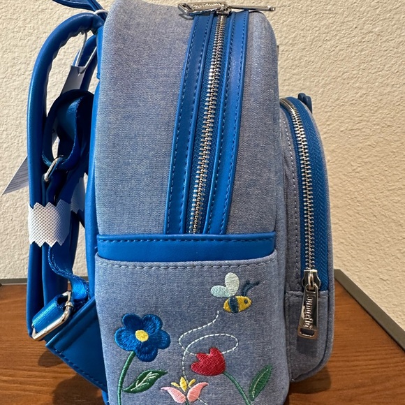 NWT Disney Loungefly Denim Mini Backpack with Winnie the Pooh and Friends main image 6